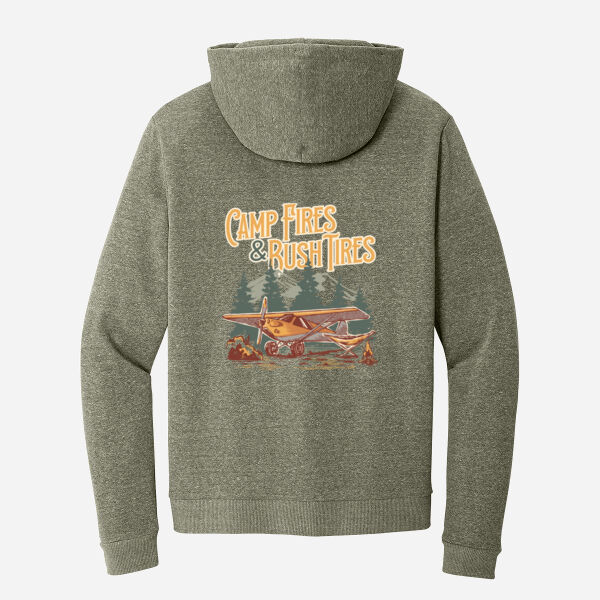 Camp Fires & Bush Tires Fleece Hoodie Thumbnail