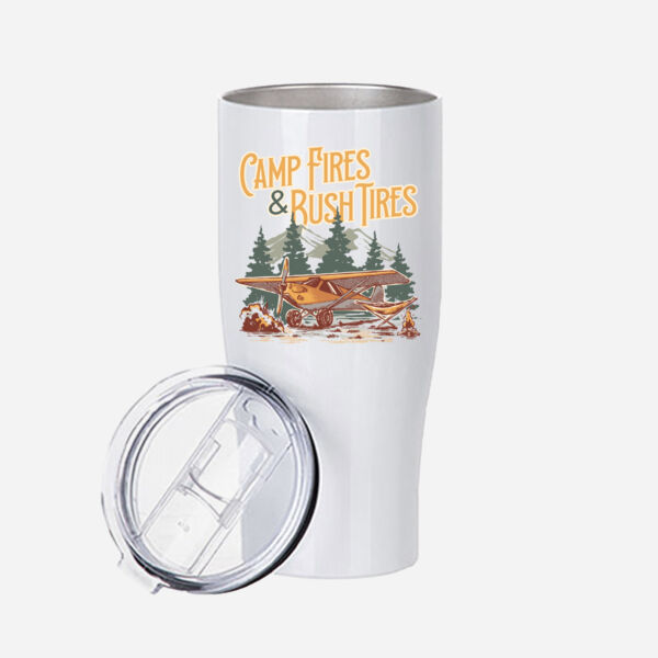 Camp Fires & Bush Tires Stainless Steel Tumbler Thumbnail