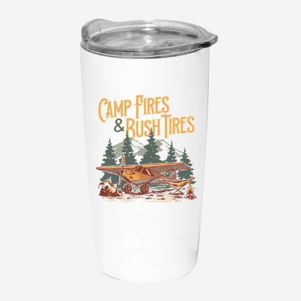 Camp Fires & Bush Tires Stainless Steel Tumbler Thumbnail